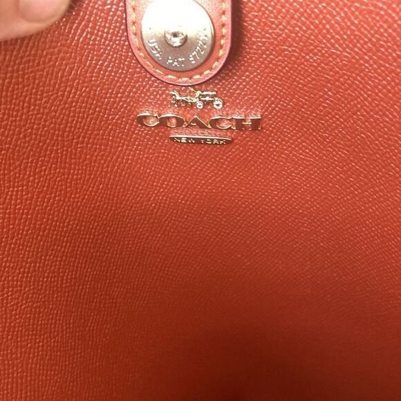 Coach City Tote Bag Purse In Signature Canvas With Sticker Print Rexy - Picture 10 of 10